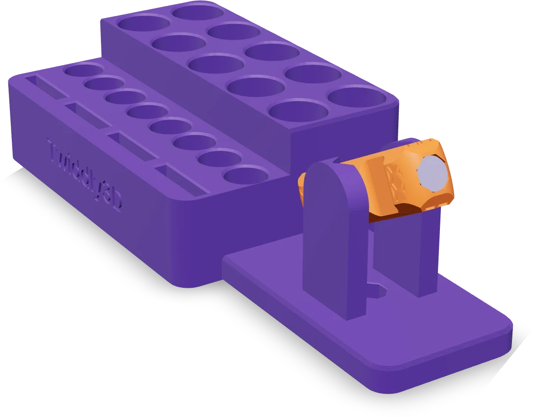 Battery box, rendered from the print file