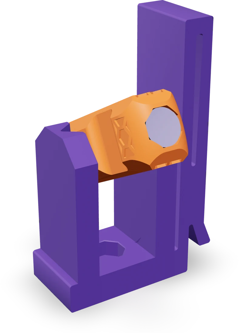 Belt clip, rendered from the print file