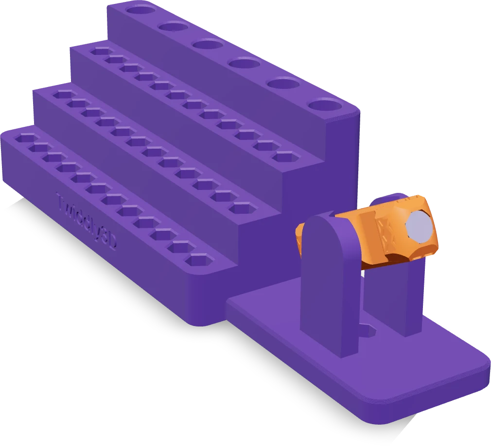 Bit holder, rendered from the print file