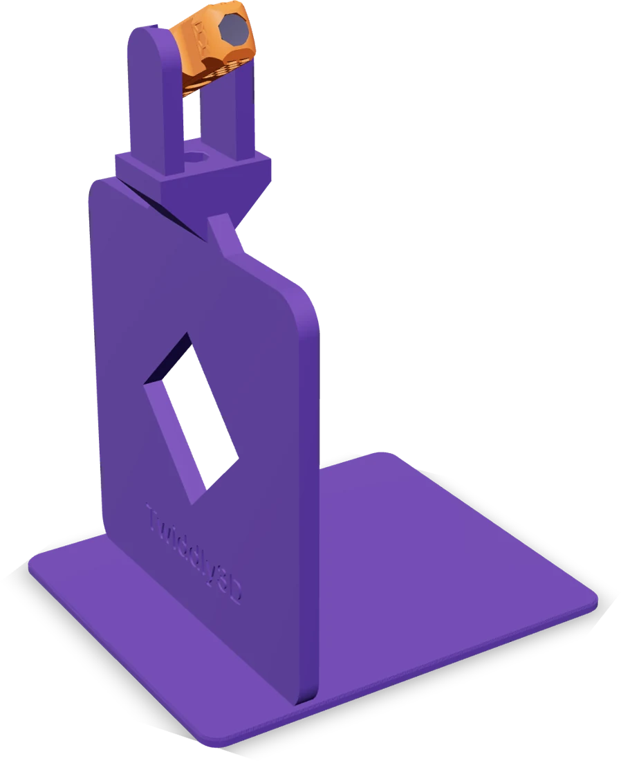 Bookend, rendered from the print file
