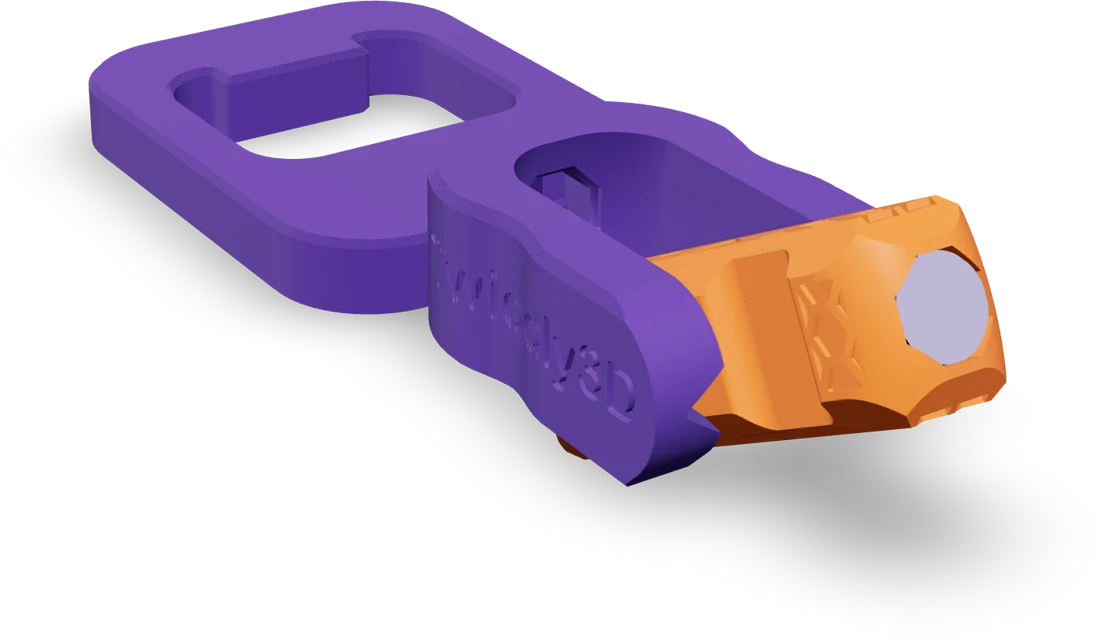 Bottle opener, rendered from the print file