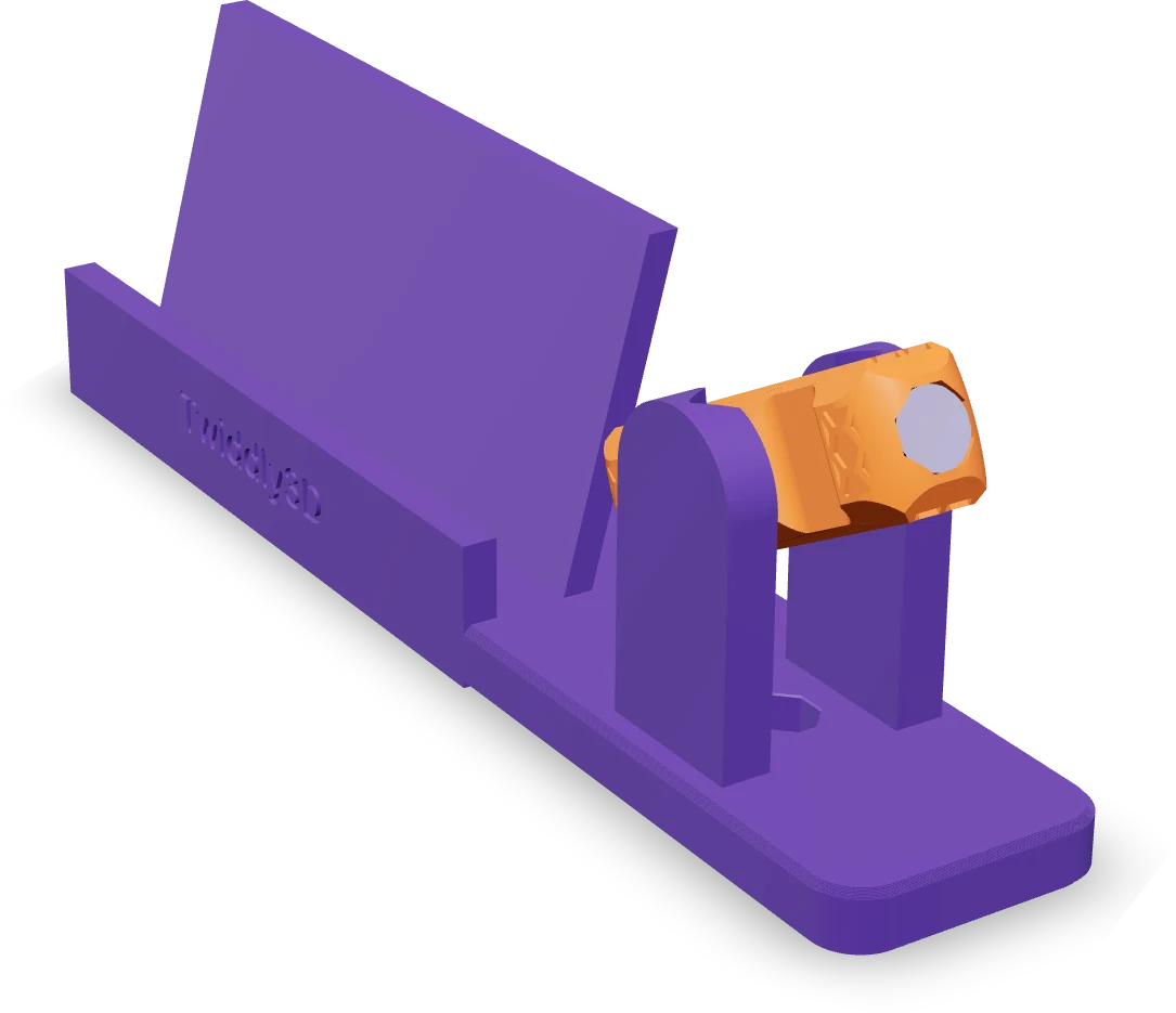 Card stand, rendered from the print file
