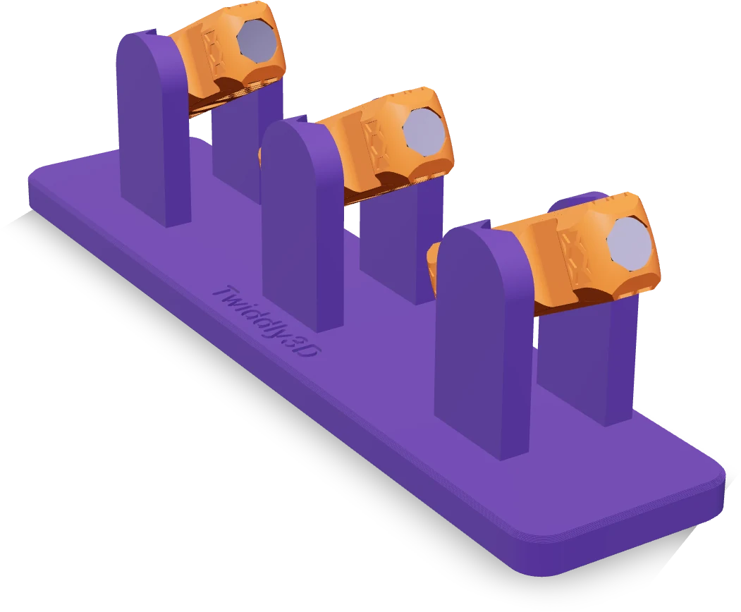 Chain of three, rendered from the print file