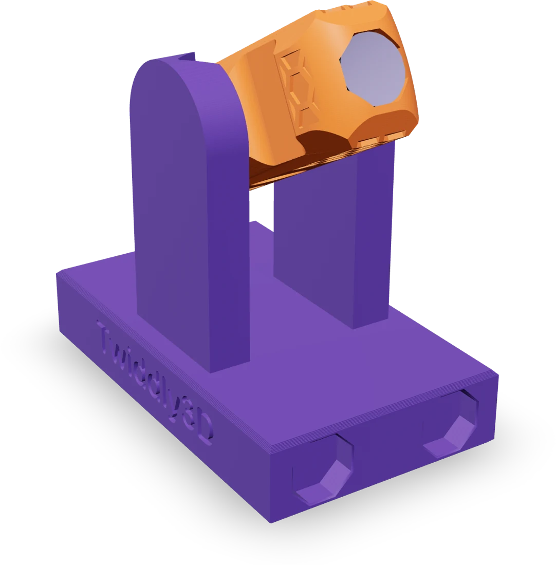 Chain module, rendered from the print file