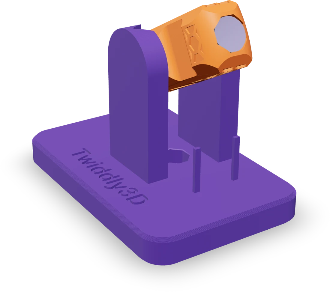 Click stand, rendered from the print file