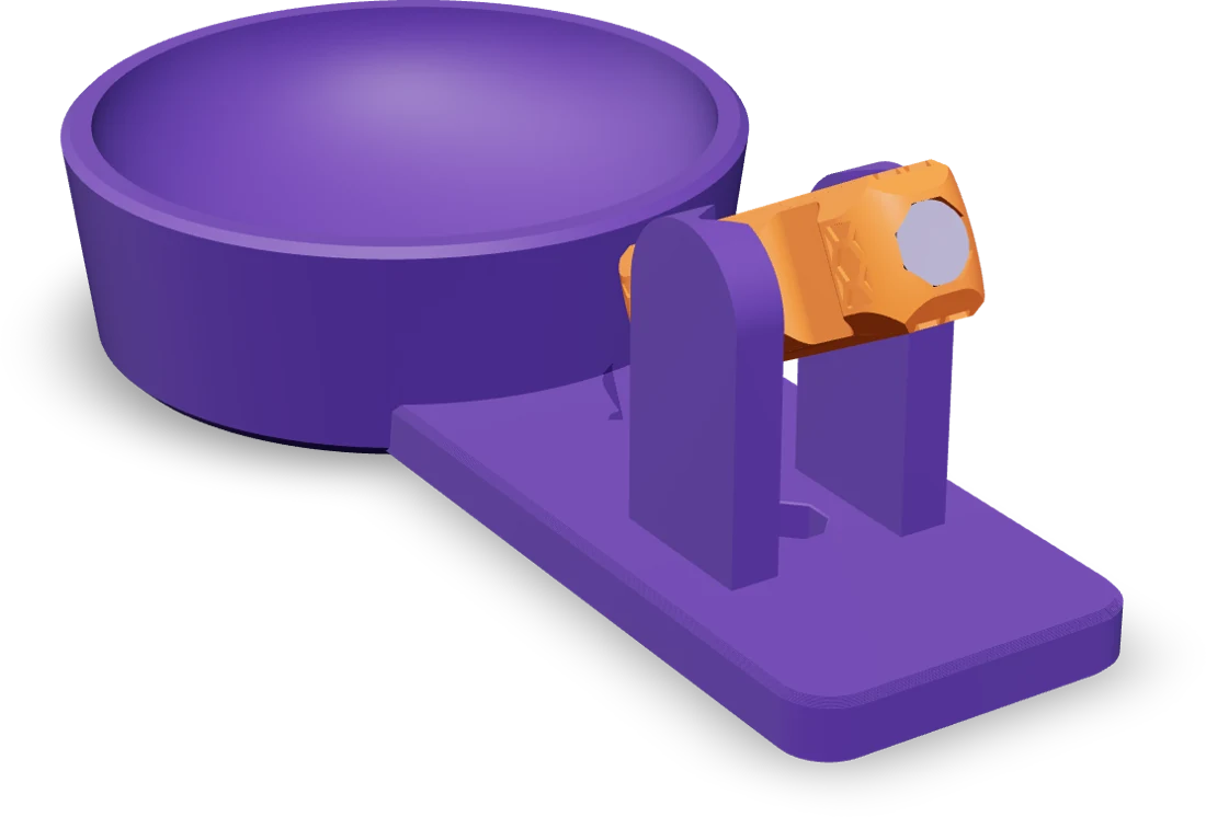 Paper clip bowl, rendered from the print file