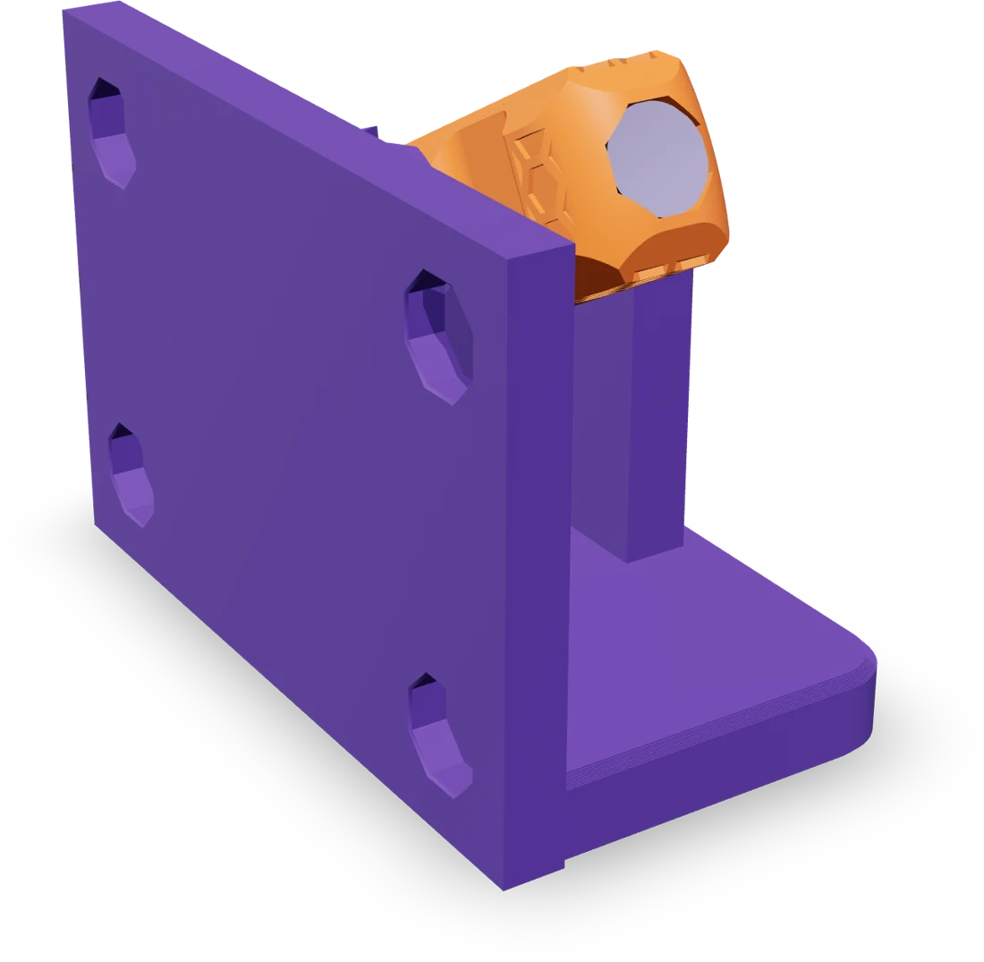 Fridge magnet, rendered from the print file