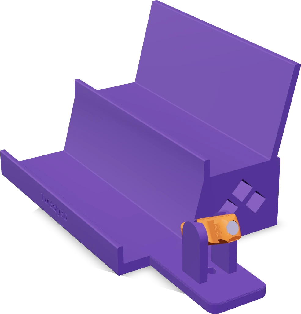 Controller stand, rendered from the print file