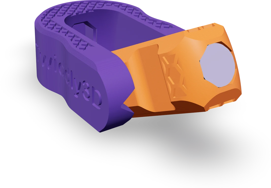 Keychain, rendered from the print file