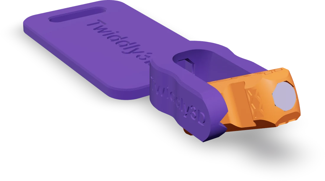 Luggage tag, rendered from the print file
