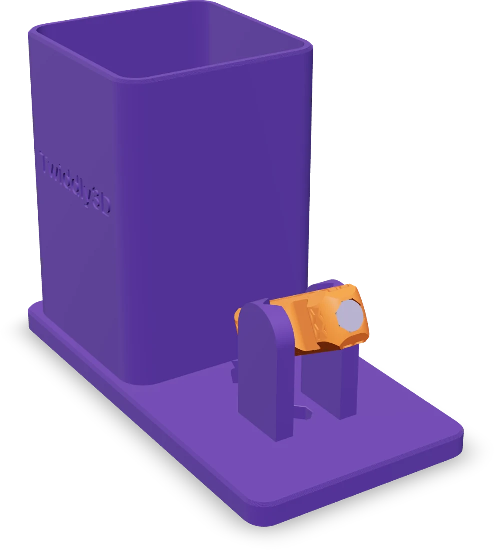 Pen cup, rendered from the print file