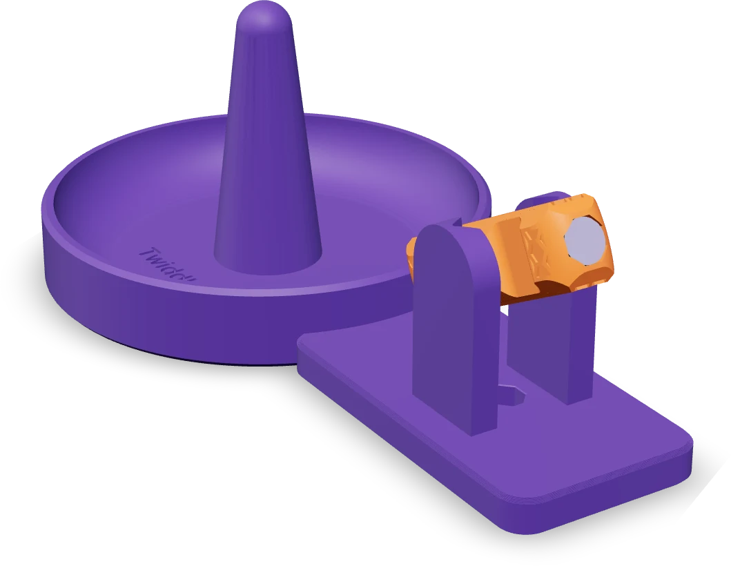 Ring dish, rendered from the print file