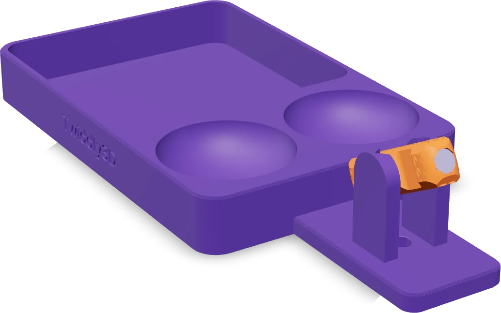Valet tray, rendered from the print file